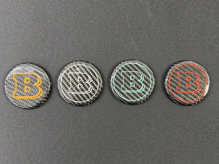 Carbon Brabus Badge Logo Emblem 57 mm for Steering Wheel Mercedes-Benz G-Wagon W463A